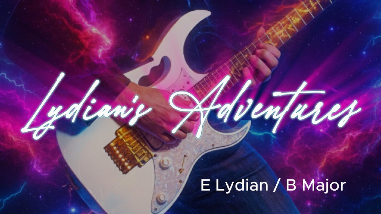 E Lydian Backing Track 🎸 Atmospheric Guitar Jam Track | Floating Major Vibe