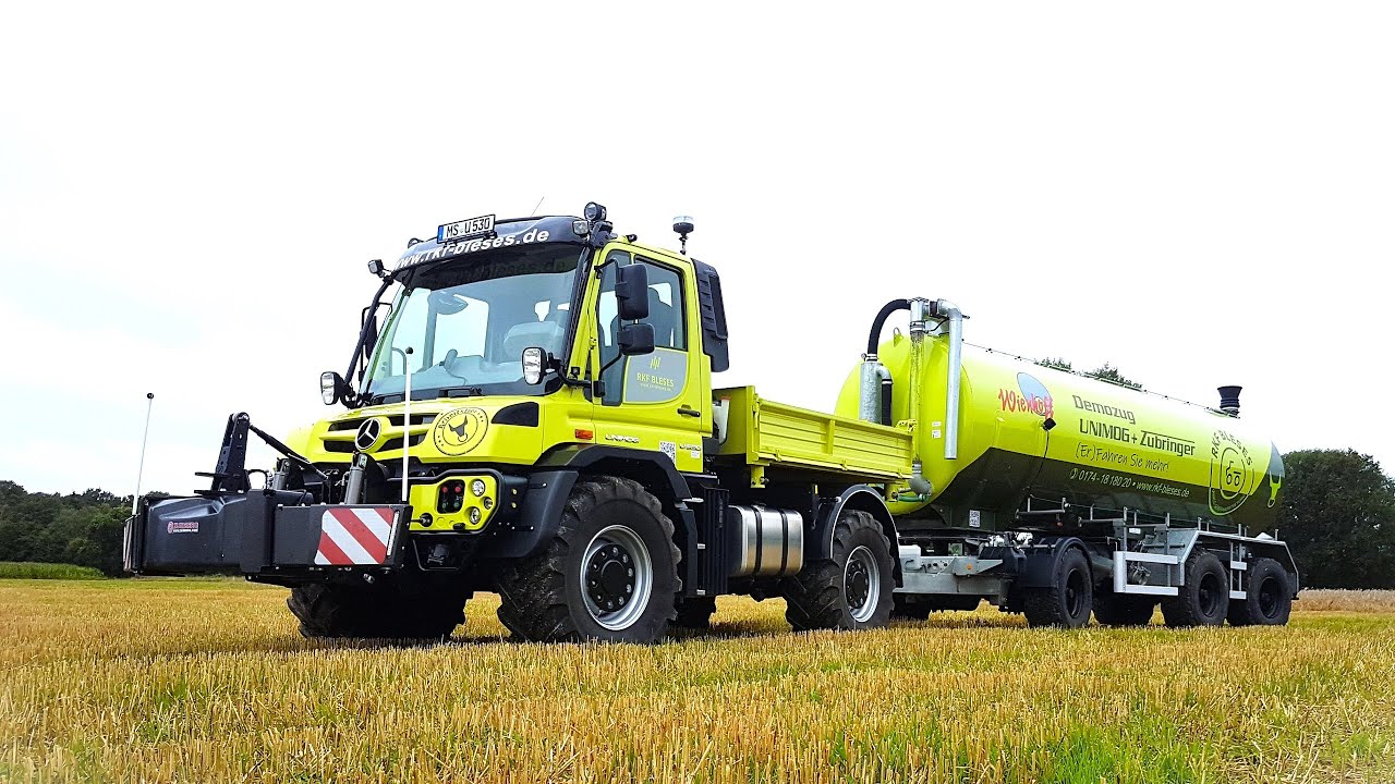 Güllefahren mit dem UNIMOG! | Sparsames Universaltalent als Zubringer vorgeführt