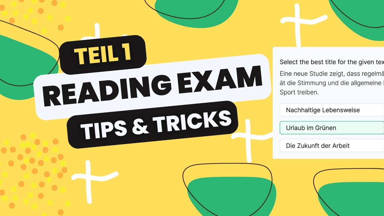 Tips and Tricks for Scoring High in Teil 1 - Telc B1 German Exam
