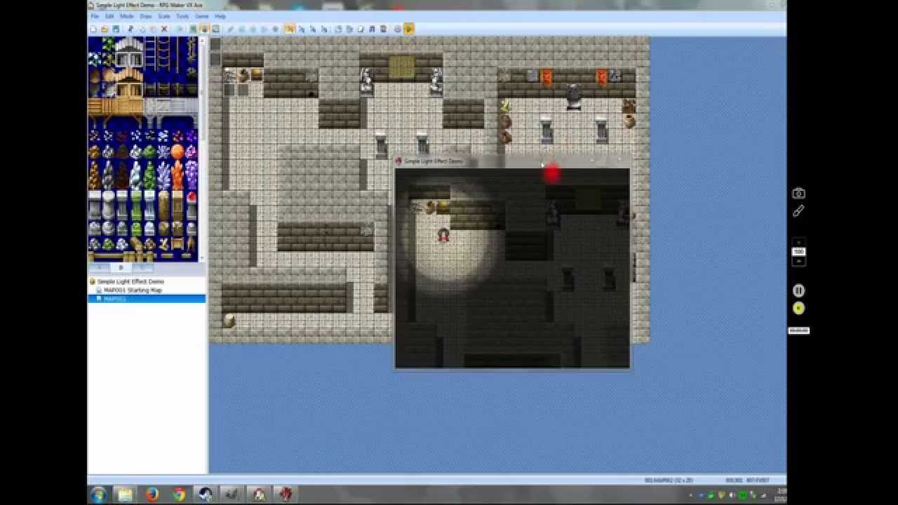 RPG Maker Vx Ace Tutorial: Simple Light Effect (no script required)