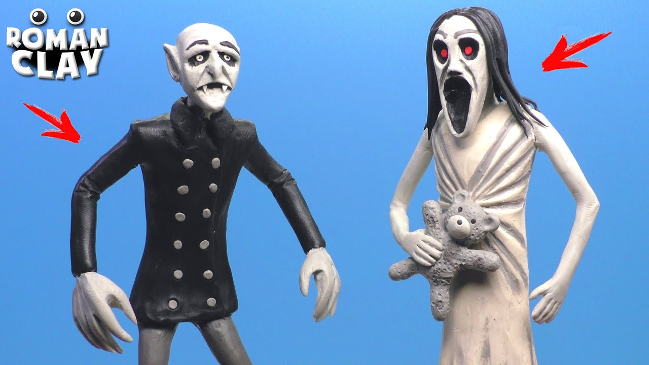 Making Slendrina and Nosferatu with Clay | Roman Clay Tutorial