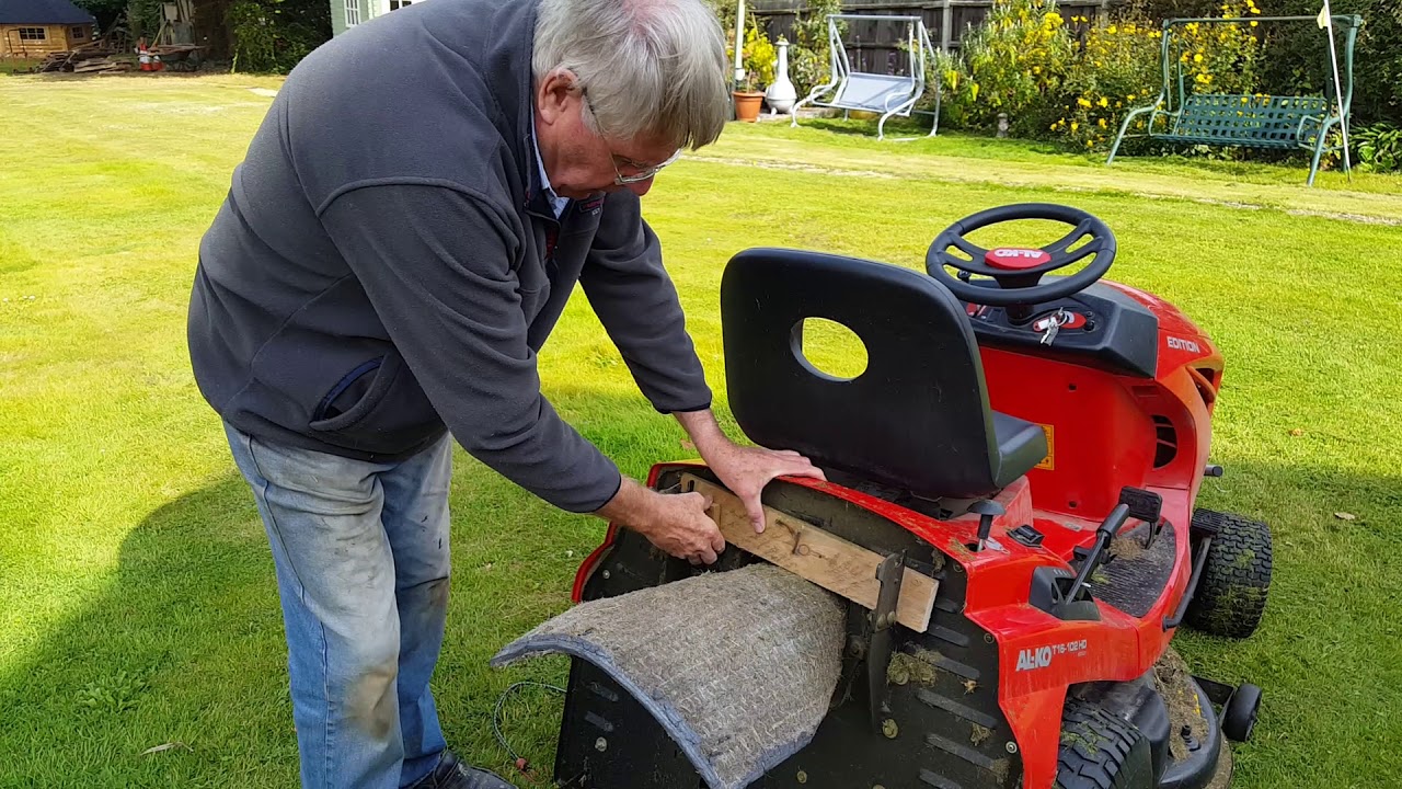 Cheap grass deflector solution for Alko ride-on mower