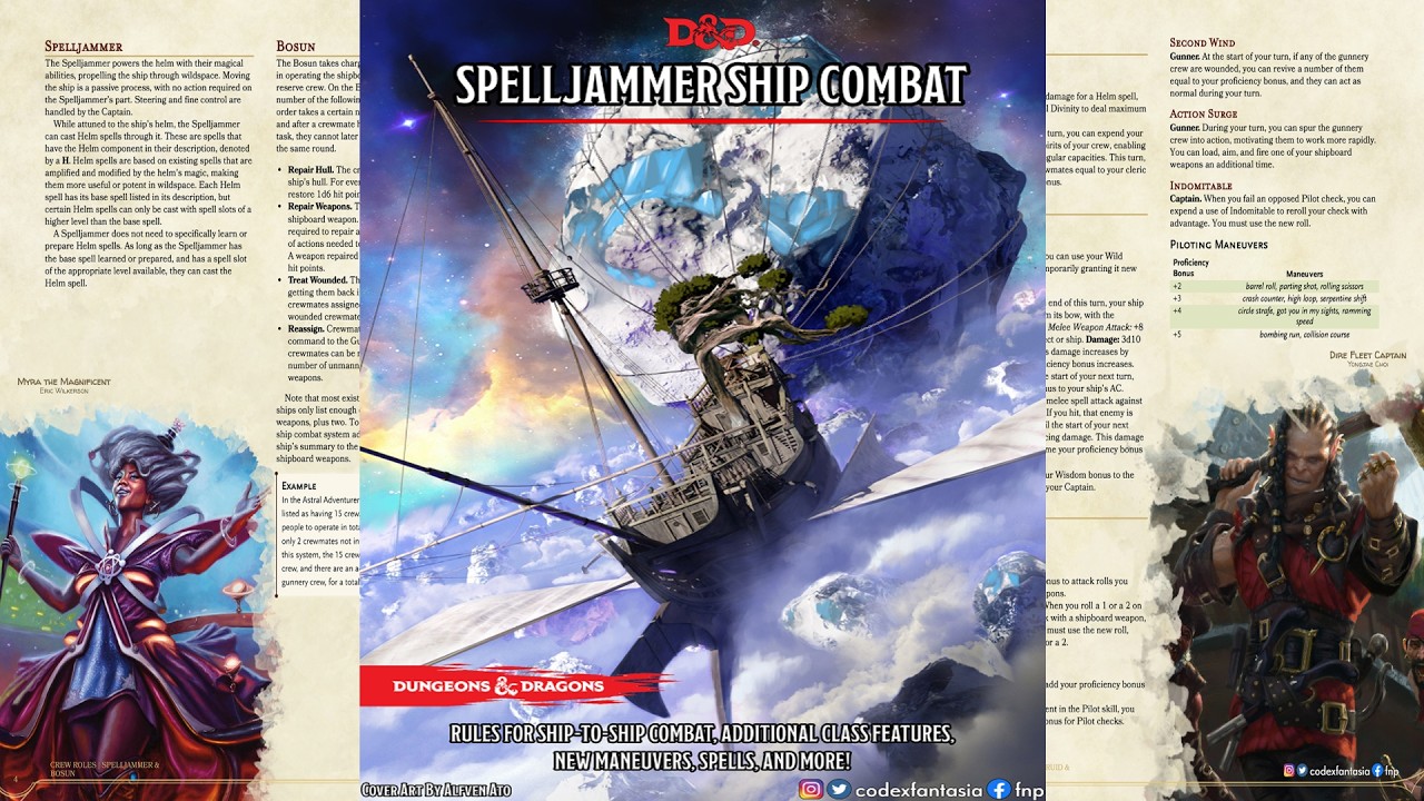 SuppleMENTALs: DM Roundtable - Spelljammer Ship Combat Rules by Codex Fantasia