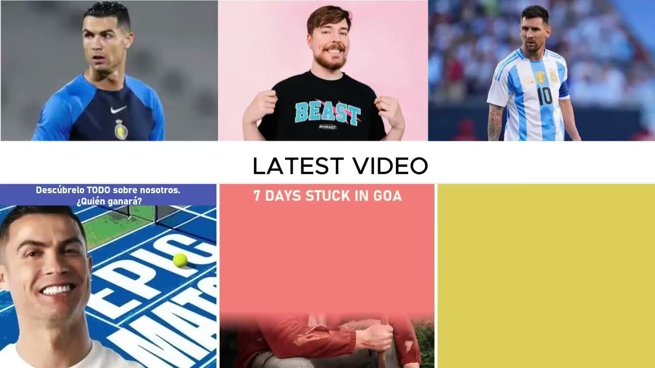 Comparison: MrBeast vs Messi vs Ronaldo | Real Goat | Three Heroes