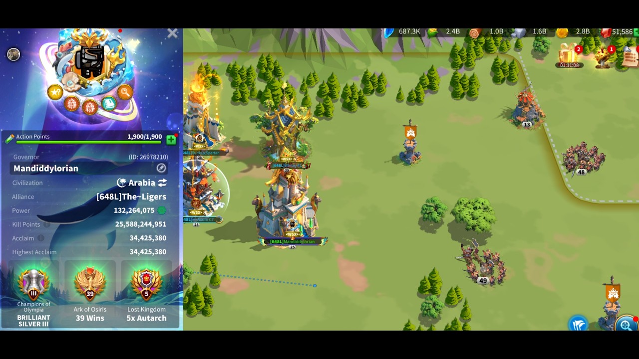132m | 2648/3303 vs 2728 | KL Day 1 | Rise of Kingdoms