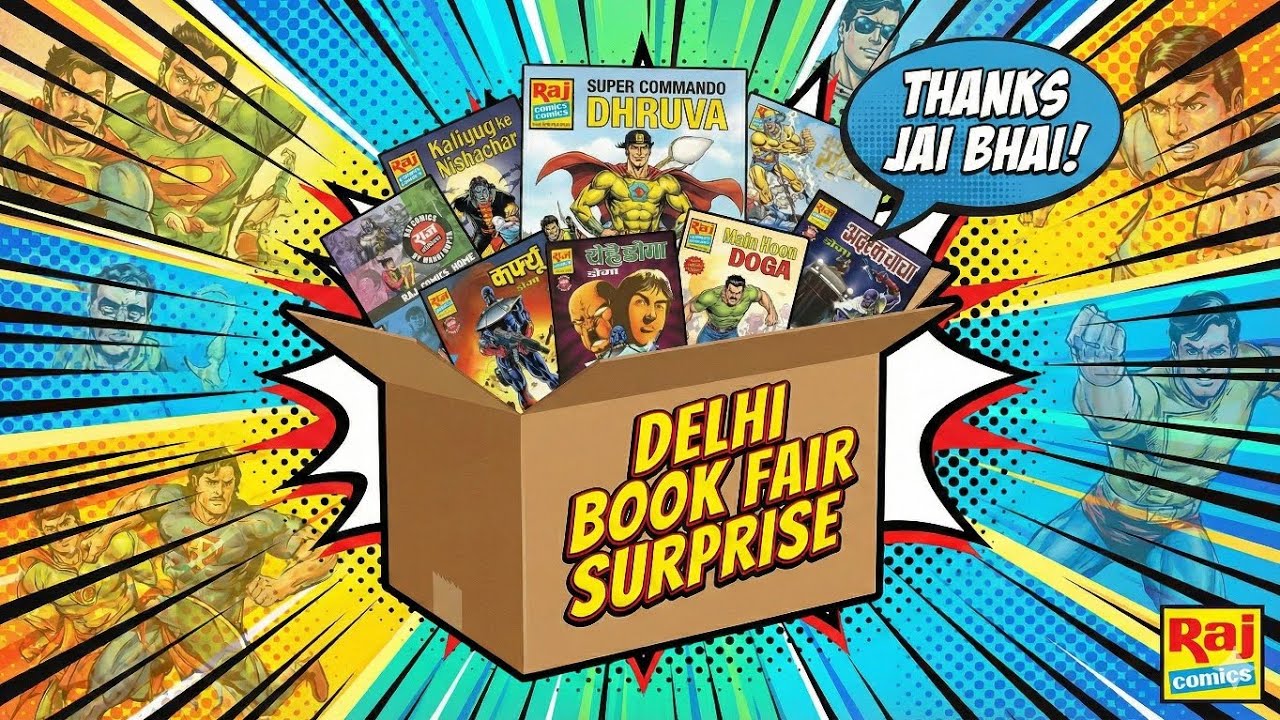 UNBOXING DELHI BOOK FAIR SURPRISE PARCEL THANKS TO JAI BHAI 