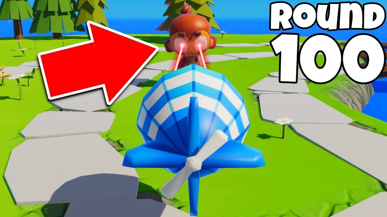 Can I Beat ROUND 100 in MULTIPLAYER?! (Bloons But You're The Bloon)