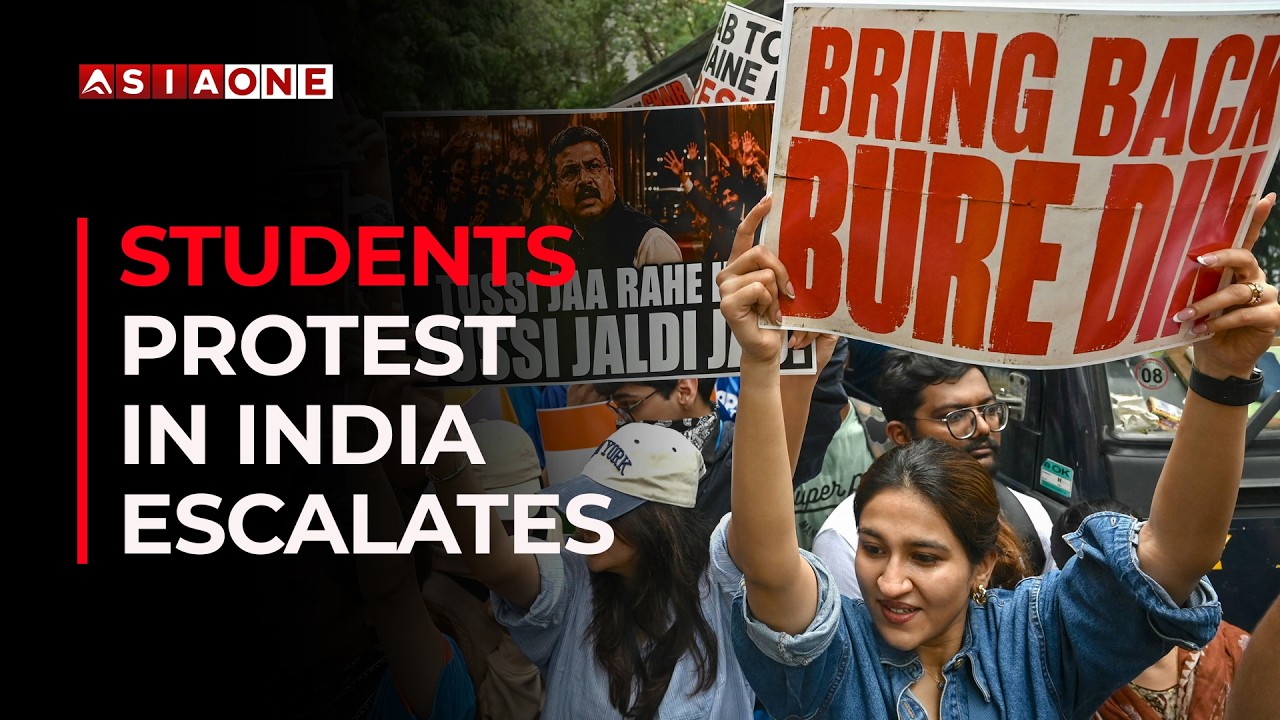 India Opposition Intensifies Protests Over Student Unrest and Education Crisis | Asia One News