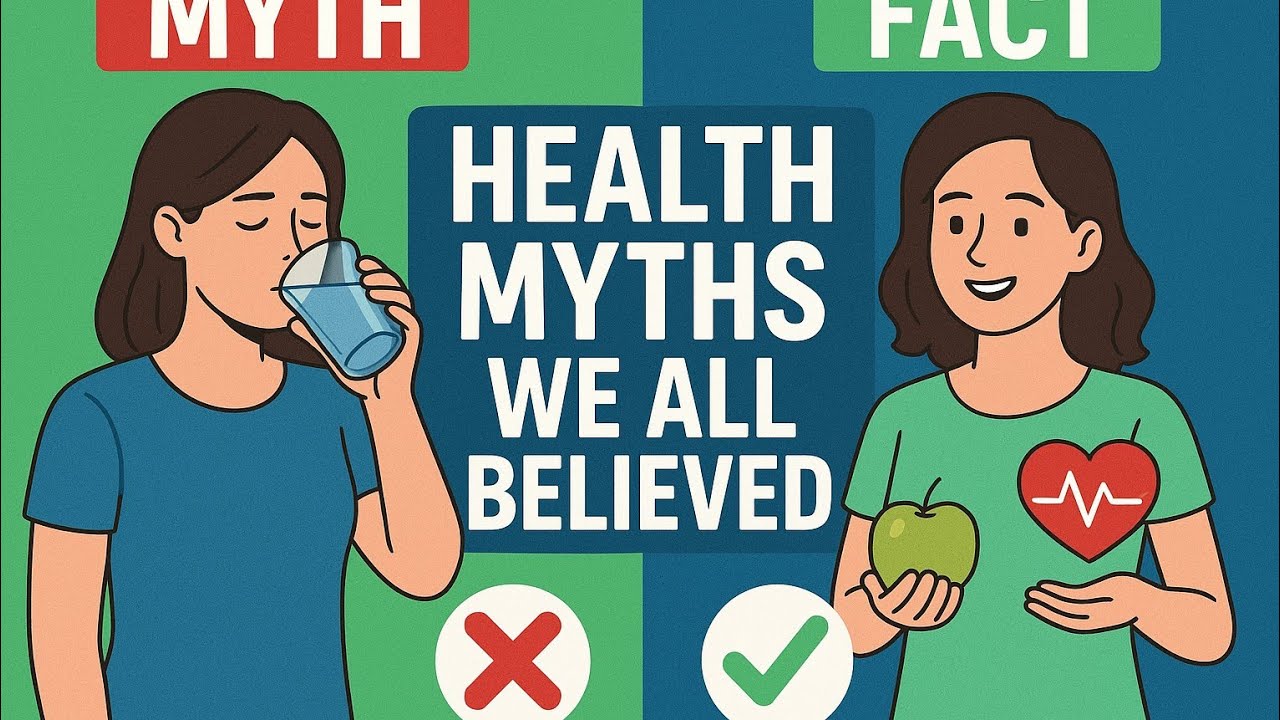 Health Myths We All Believed | Debunking Common Misconceptions About Your Body 🧠💪#healthmyths 