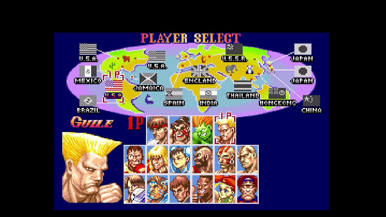 スーパーストリートファイター2(SFC)　Lv8負け無しクリア　ガイル