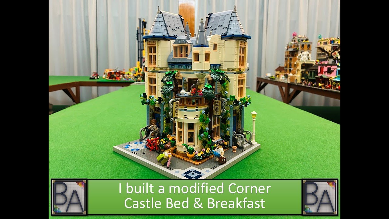 I built a LEGO modified Corner Castle Bed & Breakfast