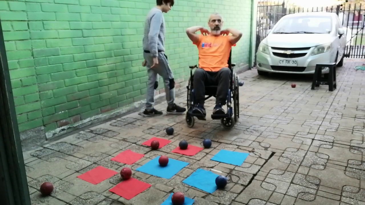 sugerencias entrenamiento en casa Deporte adaptado Boccia , Club Deportivo A una legua, Chile.
