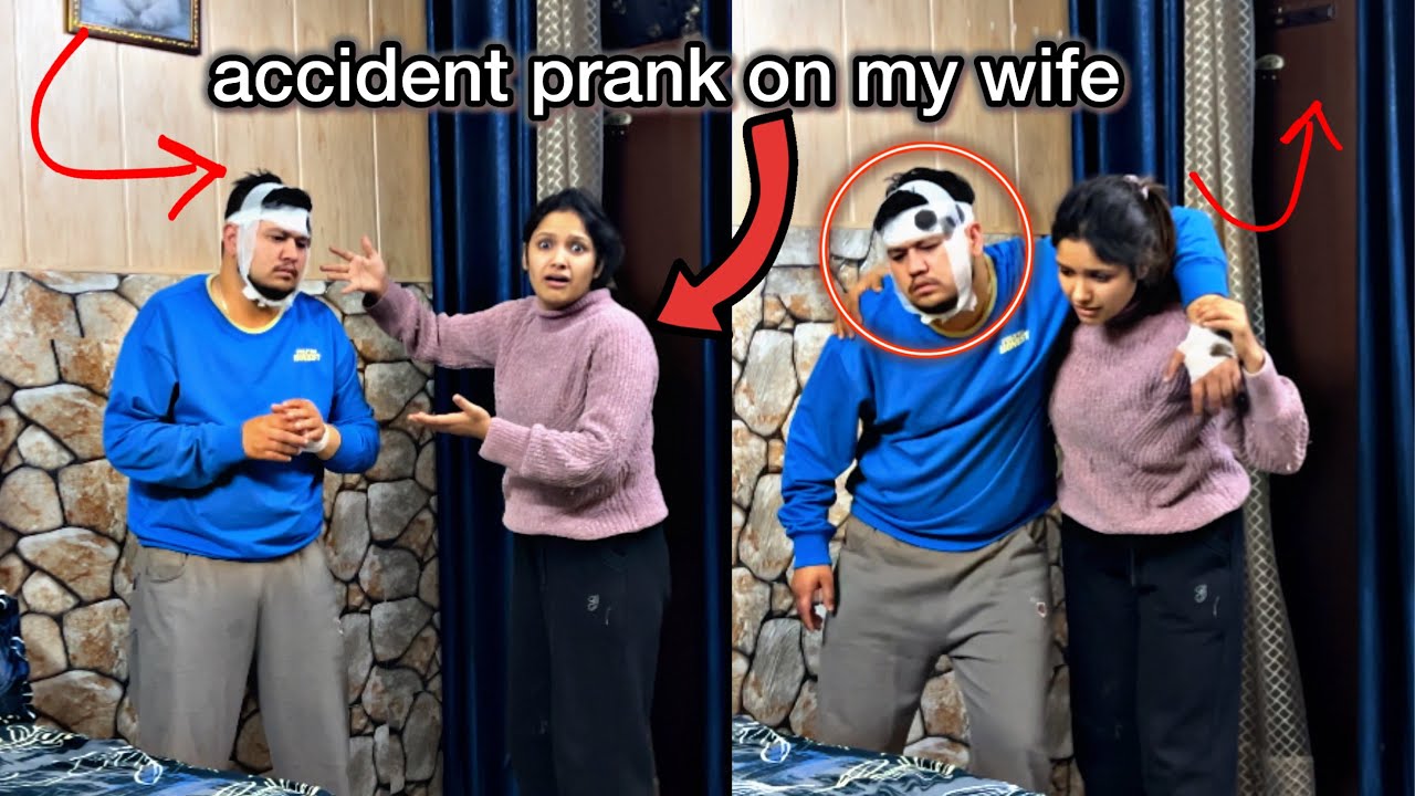 Accident Prank On My Wife || @NikkRichaVlogs 