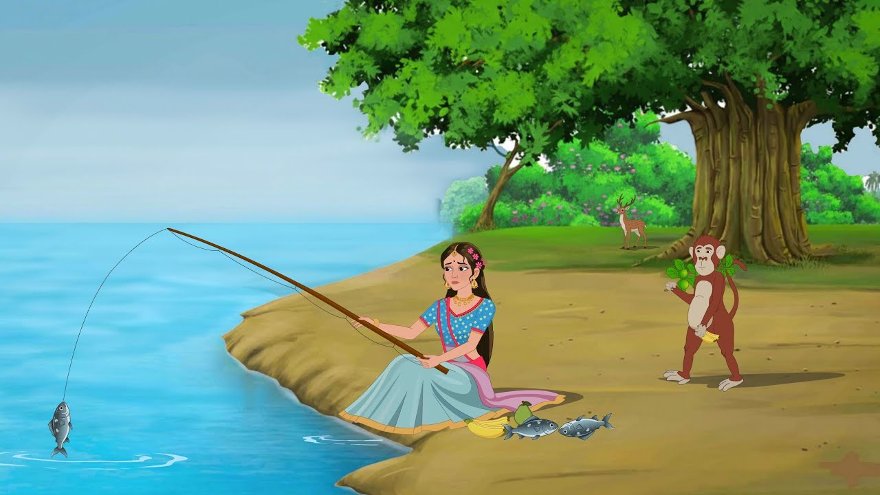 मोहिनी और  उसका प्रेमी वानर बंदर | Hindi Kahani | Hindi Story | Moral Stories | cartoon story 