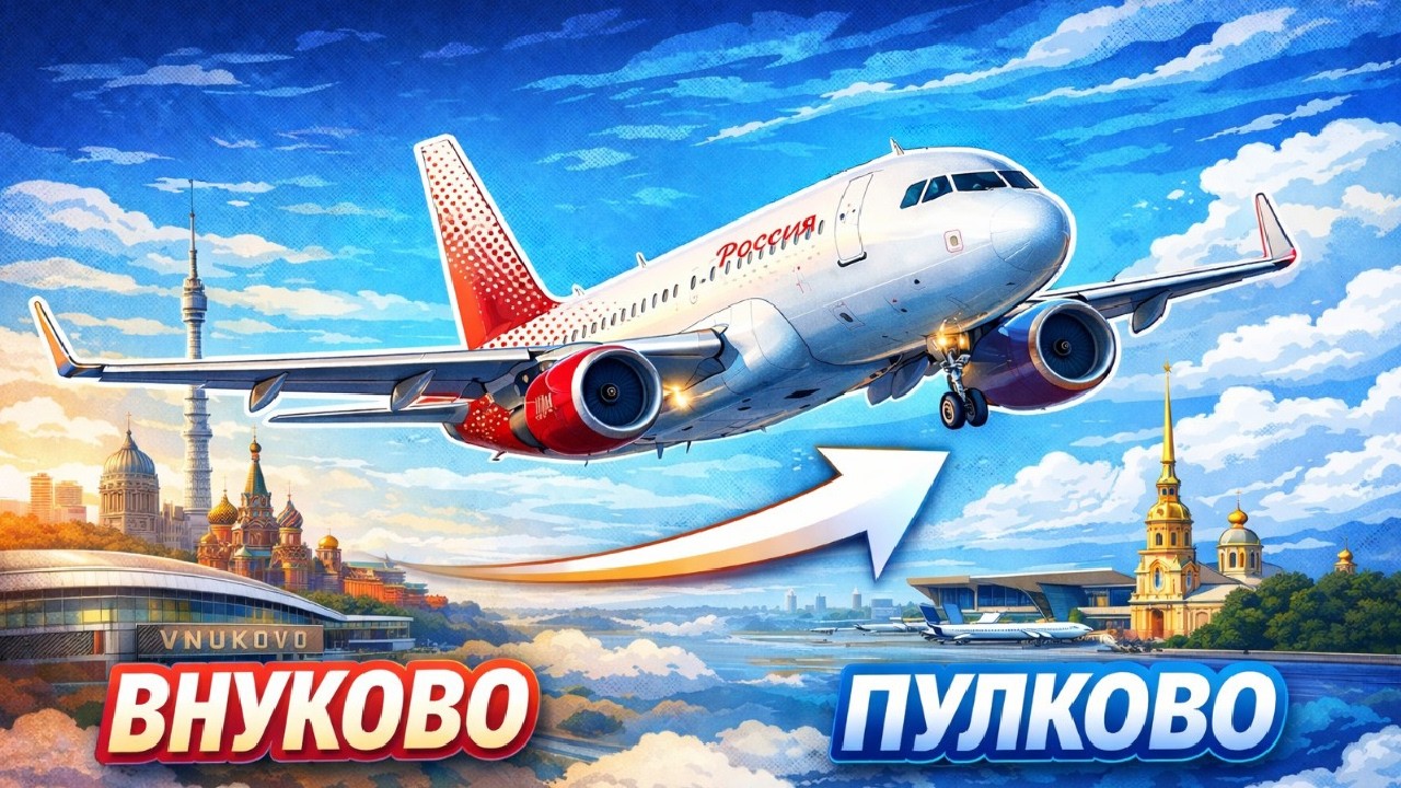 Из одной столицы в другую VATSIM Внуково - Пулково Fenix A320