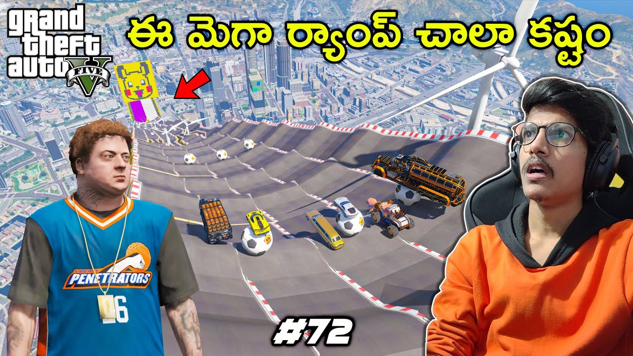 PIKACHU MEGA RAMP | Youngsters Real Life Mod | In Telugu | #72 | THE COSMIC BOY