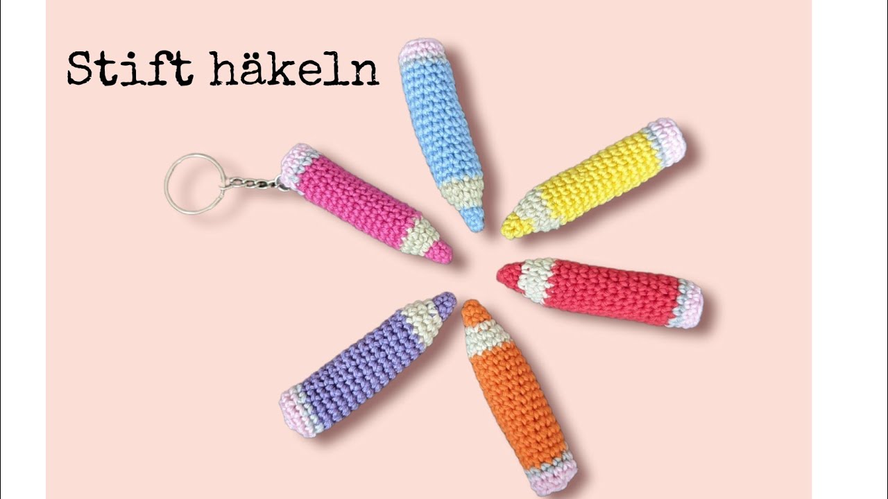 Einschulung/ Abschiedsgeschenk ✏️häkeln 🧶 super schnell gehäkelt kleine Stifte vielseitig einsetzbar