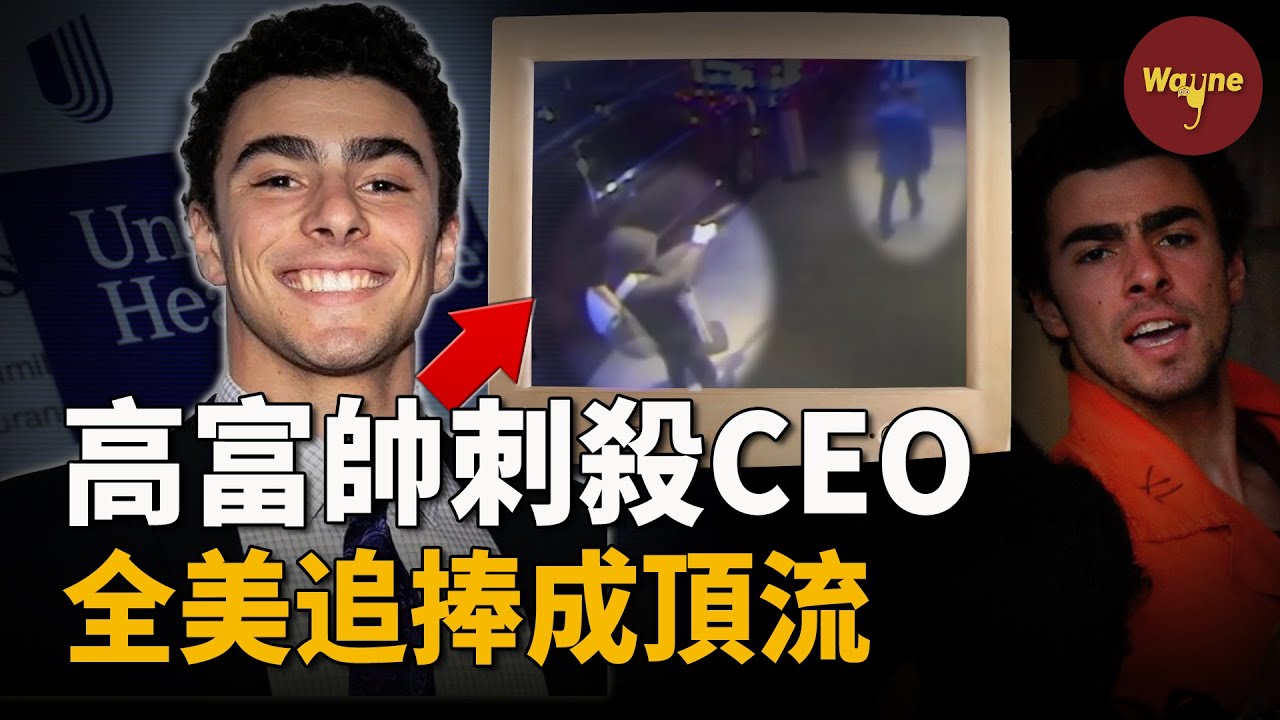 保險業巨頭CEO被當街槍擊，高富帥殺手成當紅炸子雞，為何一場街頭刺殺成為全美狂歡？| Luigi Mangione | Wayne調查