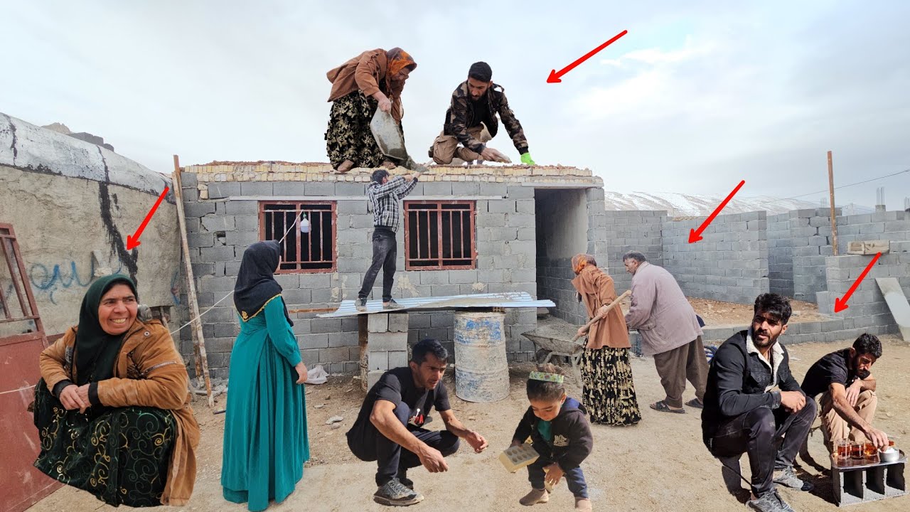 Ali's nomadic challenges: Zahra's family helps build a house in winter