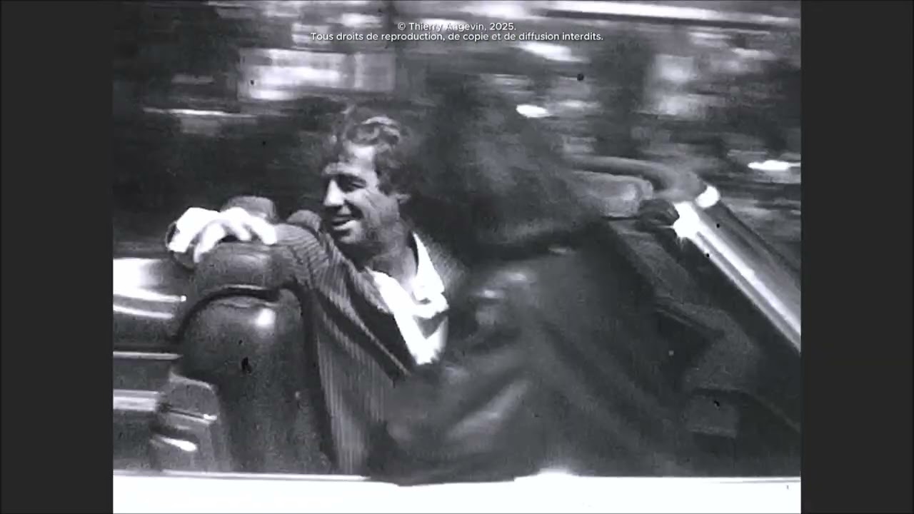 Tournage de &ldquo;Joyeuses P&acirc;ques&rdquo; (1984) &ndash; Belmondo et Sophie Marceau &agrave; l&rsquo;a&eacute;roport de Nice |