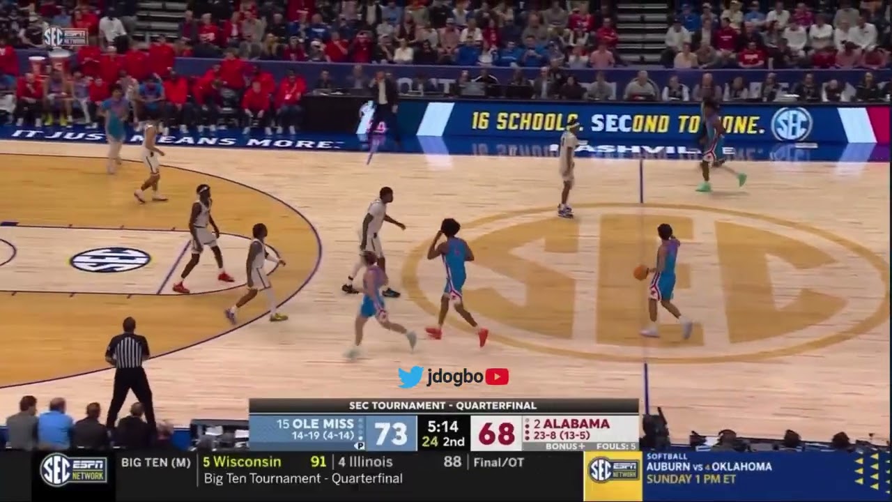 🇫🇷 Ilias Kamardine (6’5 Guard) | 16 PTS • 6 REB • 4 AST vs Alabama | SEC Tournament Highlights