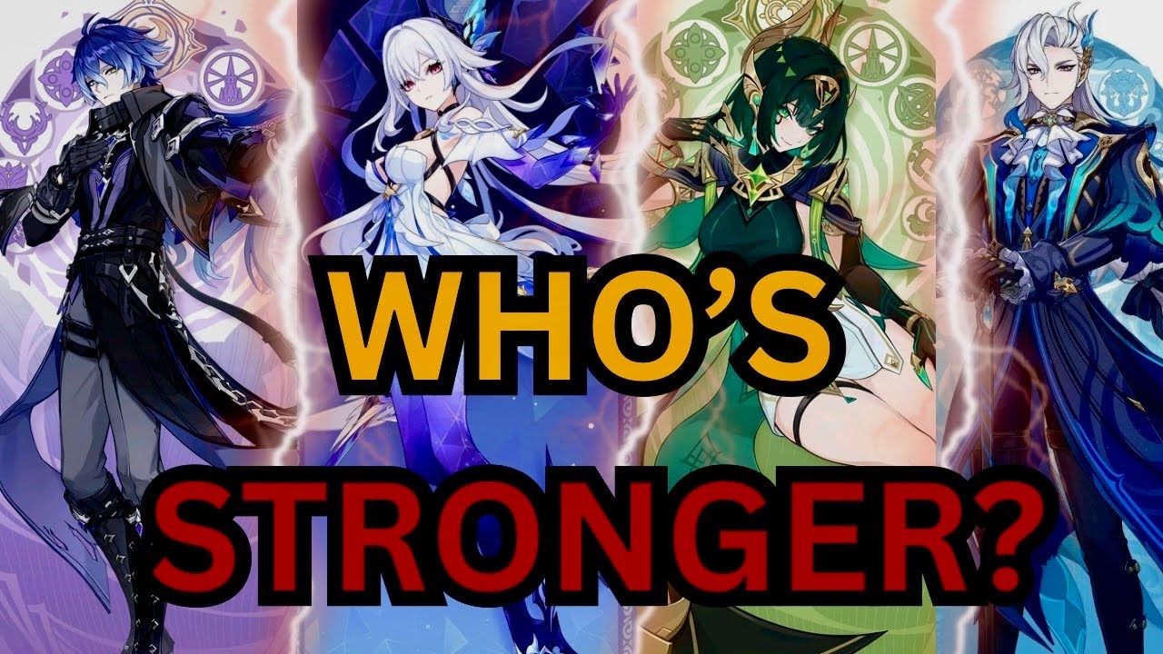 Who Is ACTUALLY the STRONGEST ? Neuvillette vs Flins vs Skirk vs Nefer ( Genshin Impact)