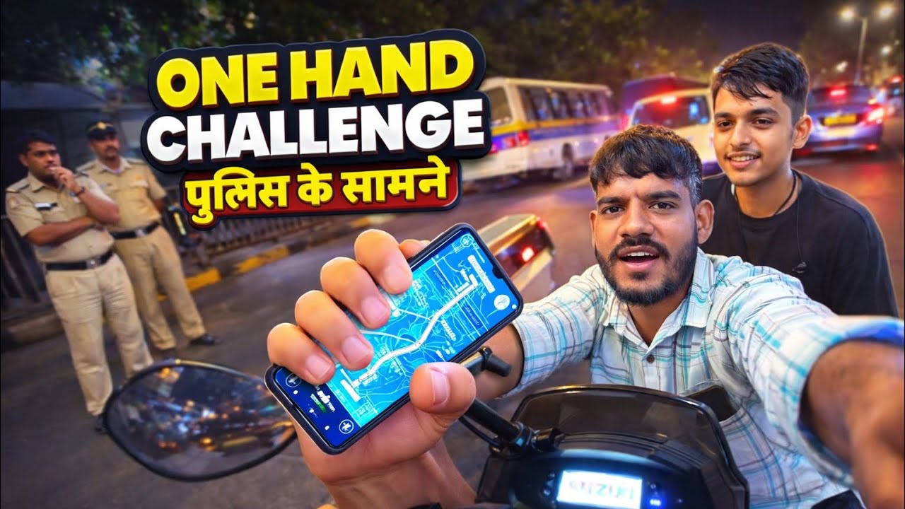 One Hand Challenge Gone Wrong? 😨 Police Reaction