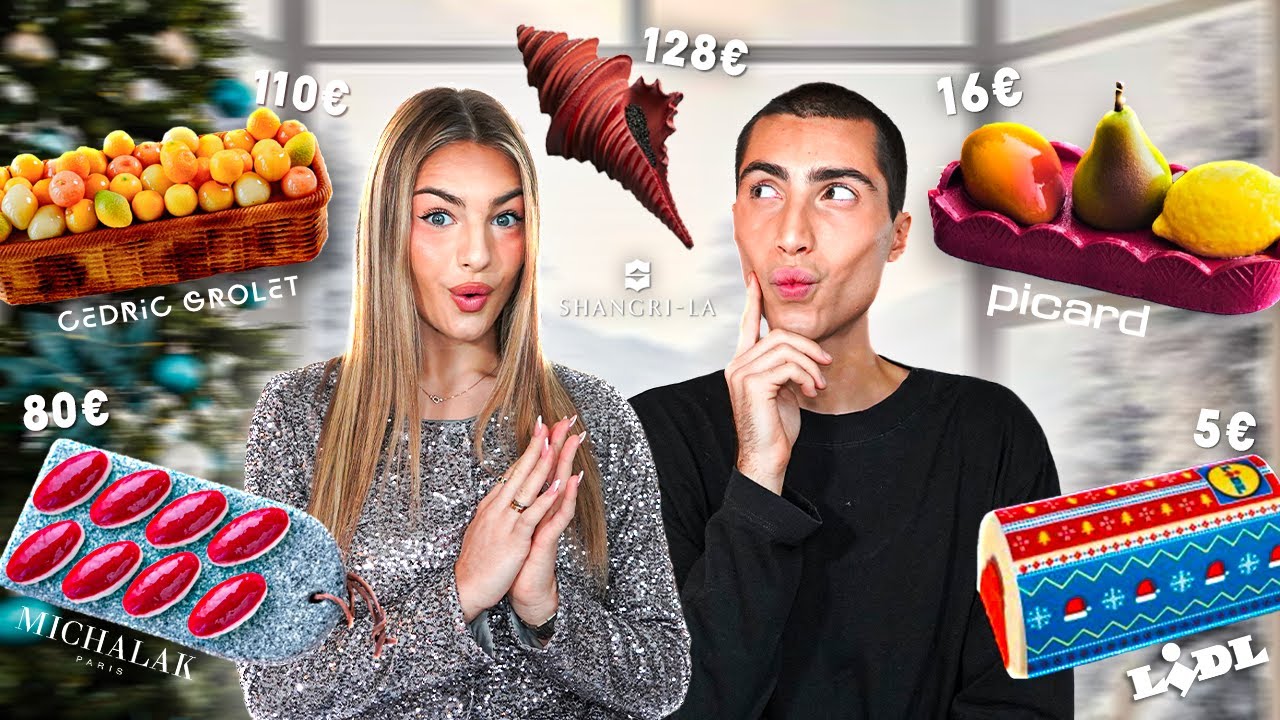 ON GOÛTE LES BÛCHES DE NOËL LES PLUS CHÈRES VS LES MOINS CHÈRES DE 2024