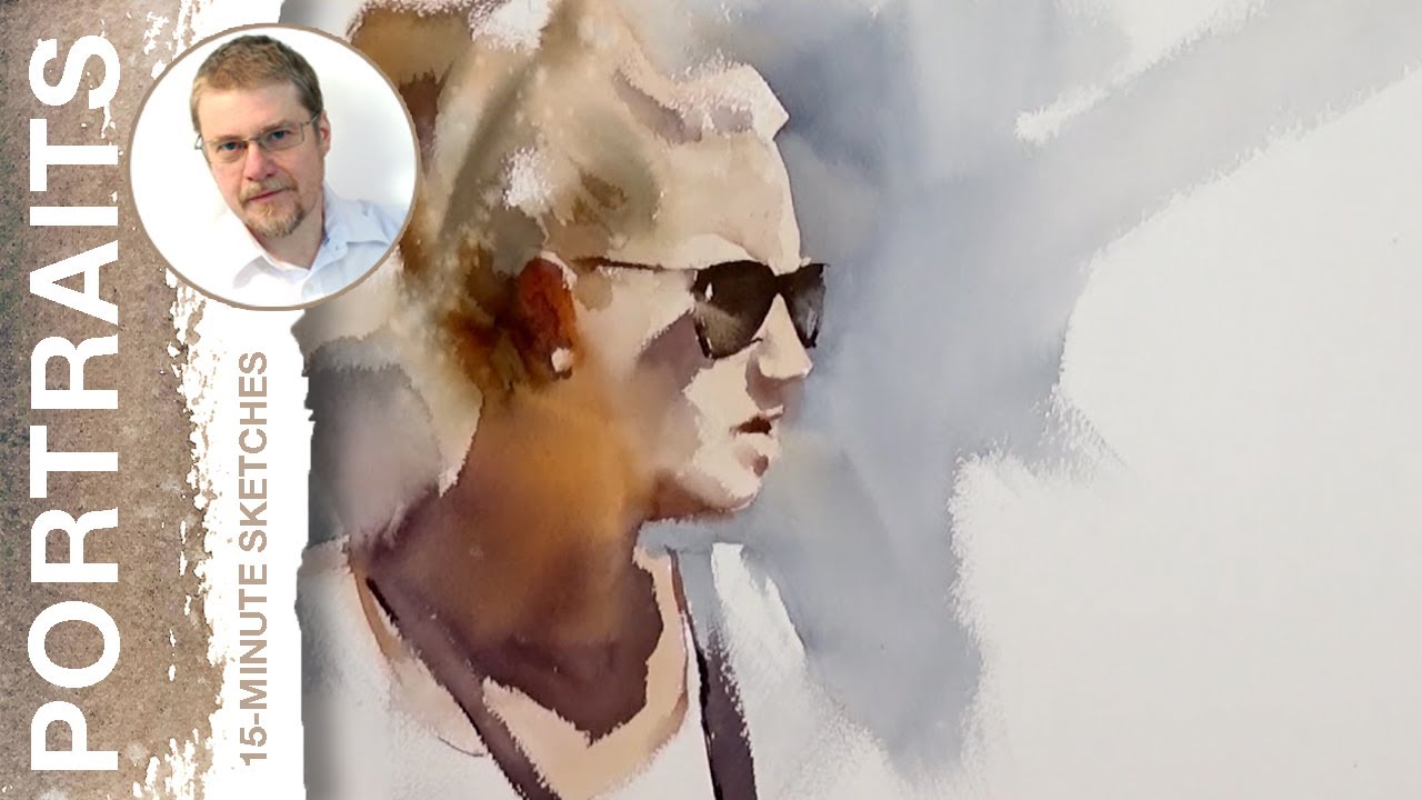 #52 Fast Portrait: Dora (Watercolor Portrait Tutorial)