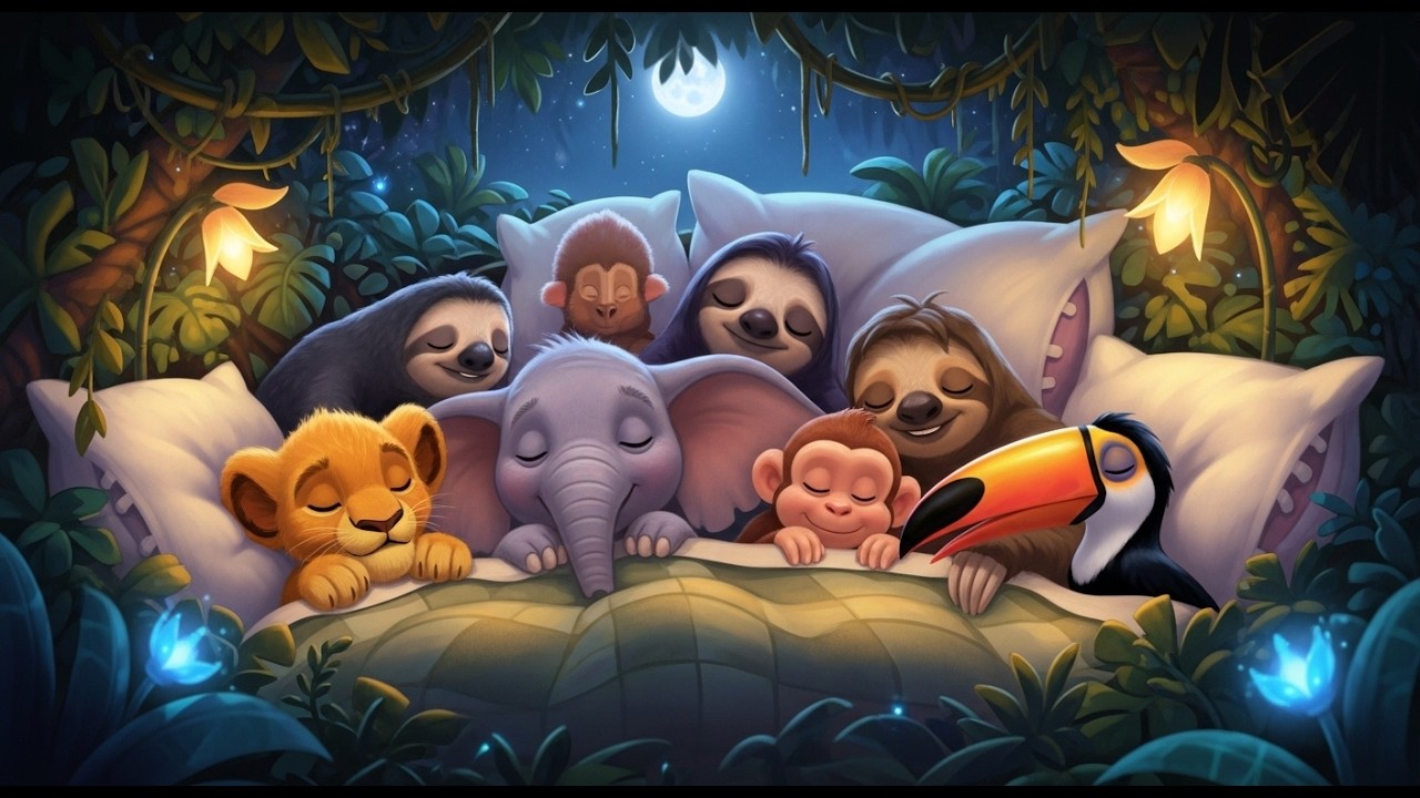 Sleepy Animals Good Night – Calm & Soothing Baby Nursery Rhymes for Peaceful Sleep and  More Songs