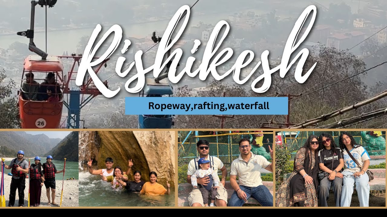 Rishikesh Adventure Vlog 2 | River Rafting, Ropeway & Hidden Waterfall 🌊❤️