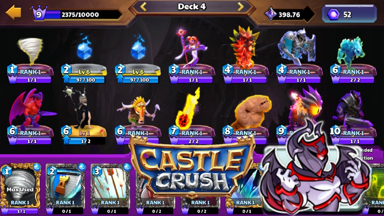 NFT Card Gameplay Highlights🔥||castle crush🔥|| Lord Hitesh
