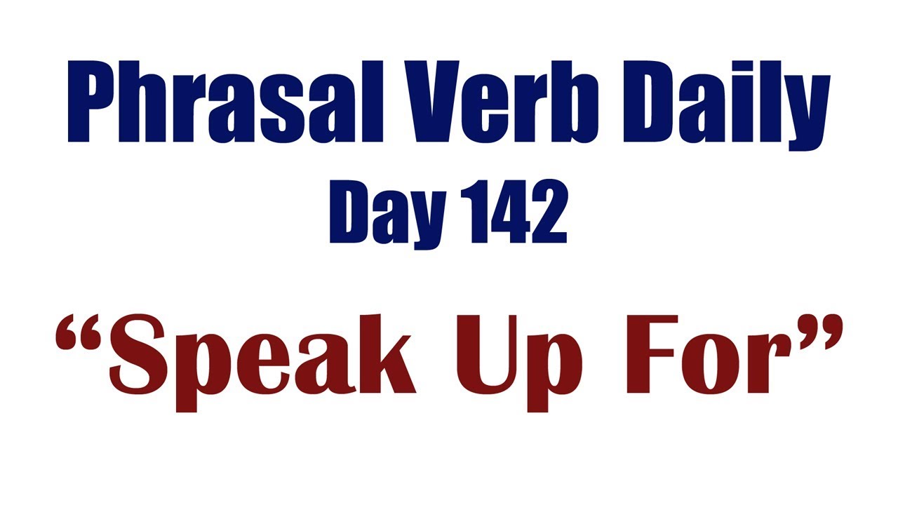 Phrasal Verb Daily 142: 