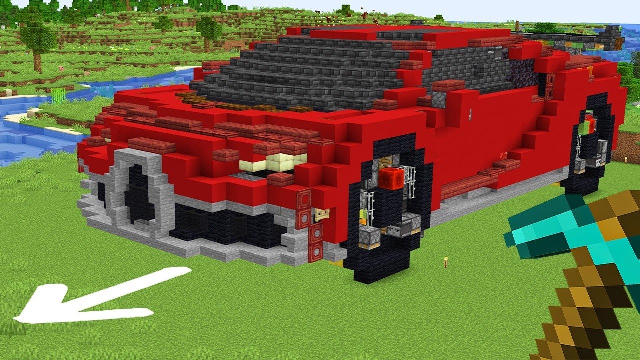 Minecraft'ta ÇALIŞAN ARABA YAPTIM