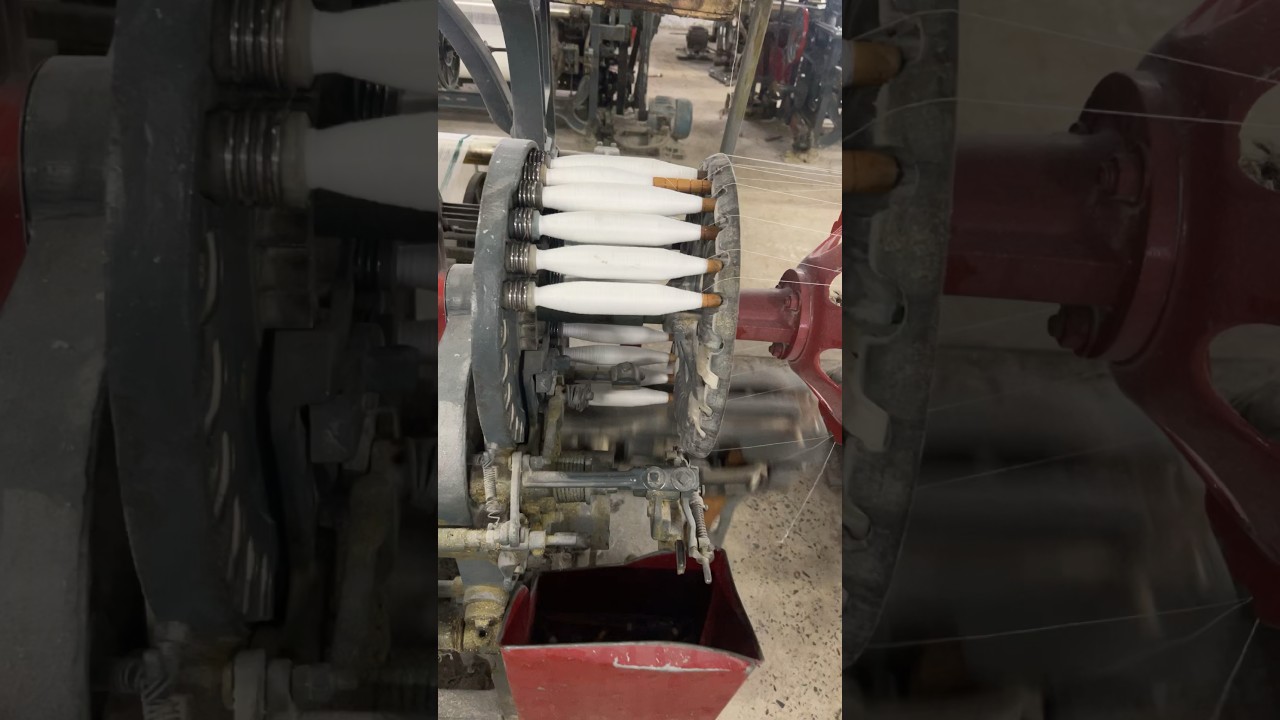 72&rdquo; Auto Looms Fabric Weaving #Shorts #looms