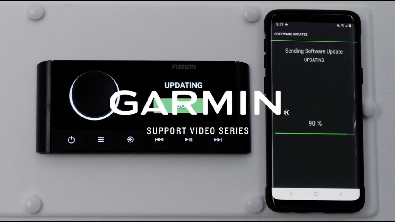 Asistencia Garmin | Fusion Marine Stereos | Actualizar usando a Chartplotter o Router