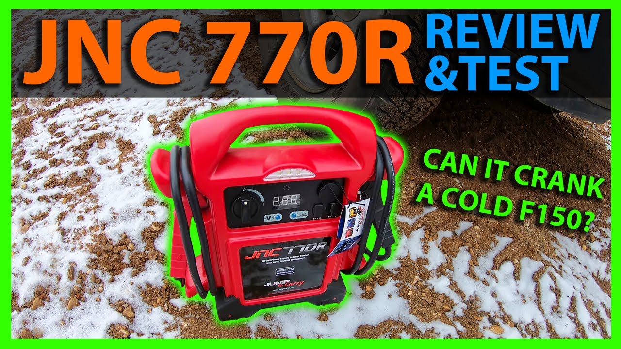 Review & Test of the JNC770 Battery Jumper Pack by Jump N Carry on a V8 5.4L Engine at 20 Degrees F