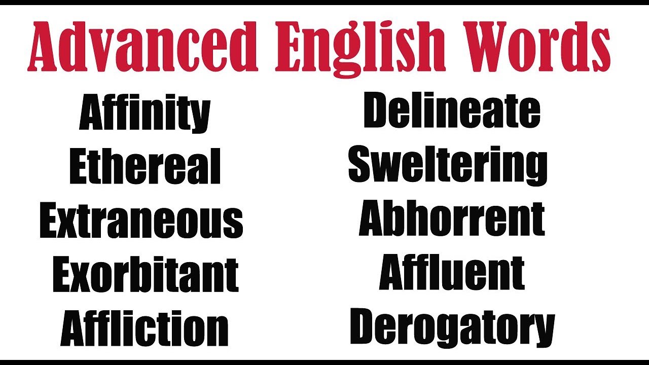10 Advanced English Words To Improve Vocabulary || Use In Daily Conversation