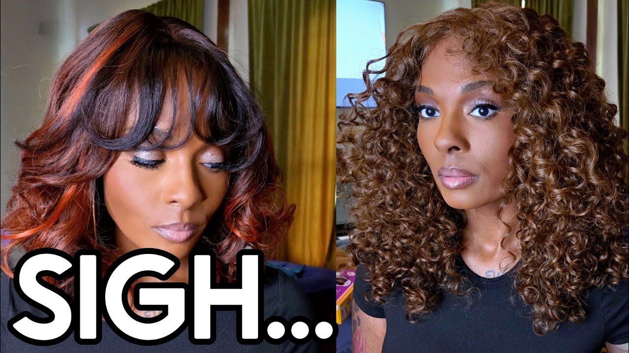2 $25 Wigs = 2 $25 Losses 🙃 Sensationnel Lace Front Wig Butta Lace Glueless 90s Bangs Unit 914 & 915