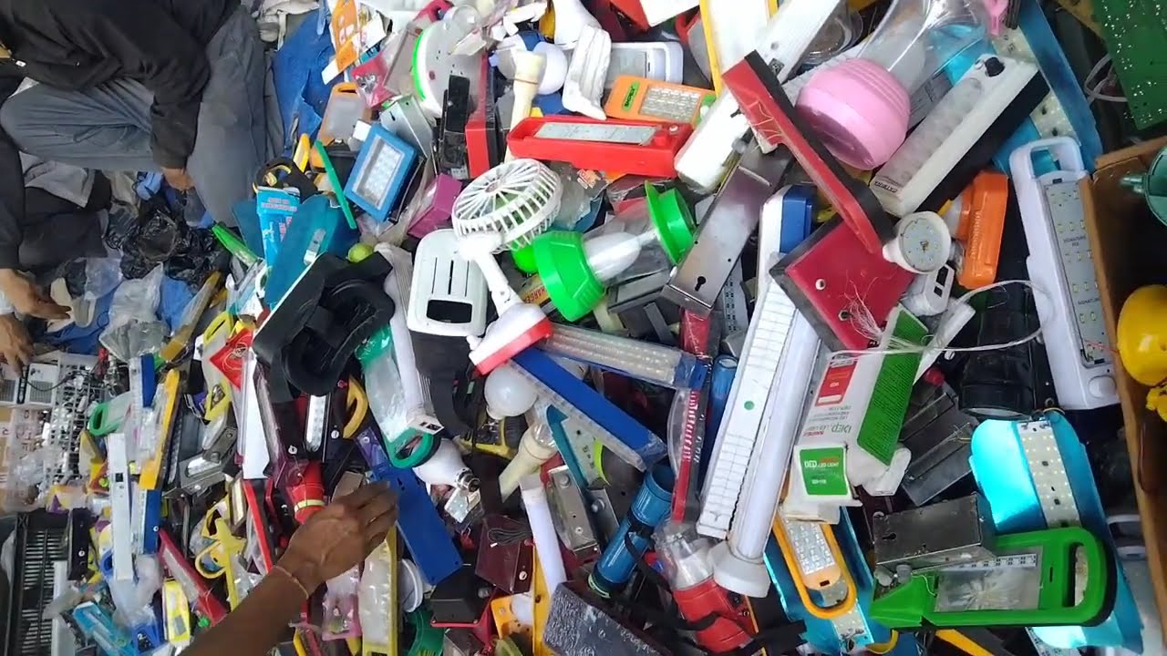 DC pankha/LED light scrap market Lala Lajpat Rai || dc motor project all collection