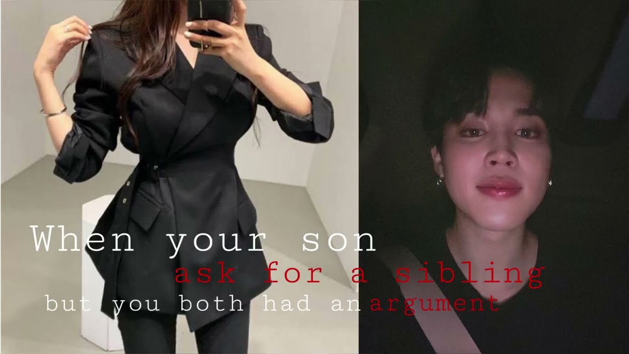 When you son asks for a sibling but you both had an argument | Jimin ff
