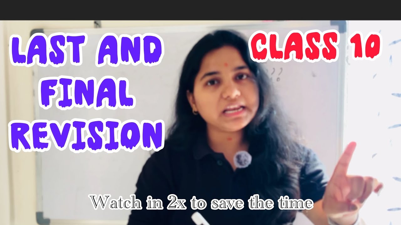 Last & Final Revision Before Exam 📚🔱👍l Class 10 Board exams 