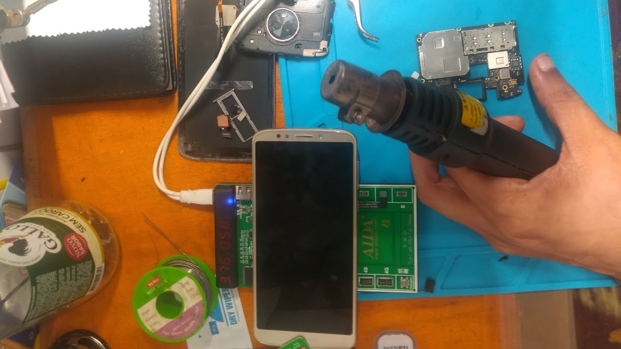Troca de conector de carga moto G5s fácil e pratico