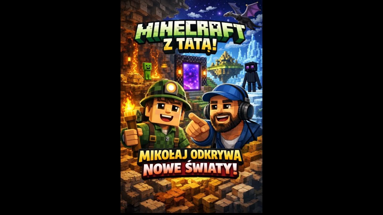 Minecraft z Tatą! Mikołaj odkrywa nowe światy