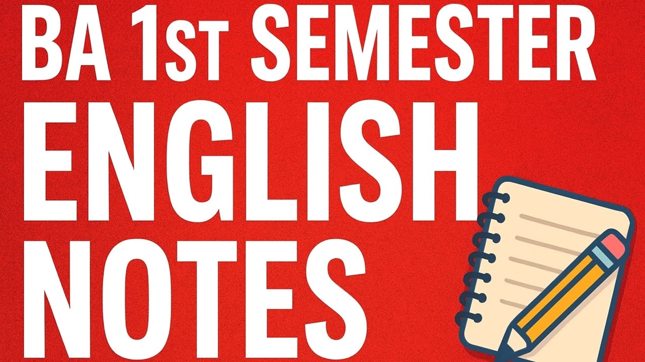 ba 1st semester English Notes | All lessons | Gammer |