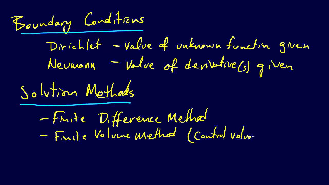 8.1.4-PDEs: Boundary Conditions and Solution Methods Overview