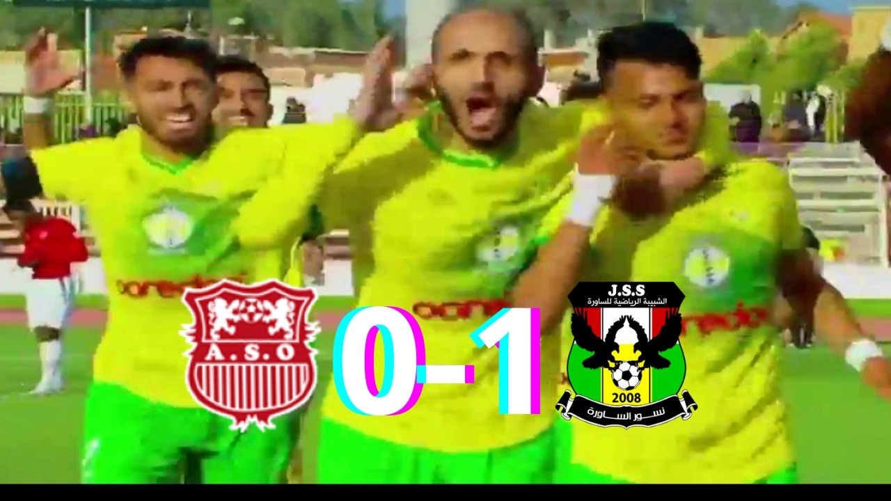 ASO CHLEF VS JS SAOURA (0-1), RÉSUMÉ ET BUT DU MATCH.