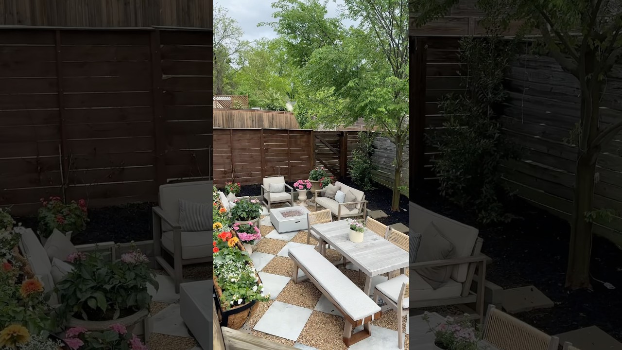 the backyard garden oasis of my DREAMS 🥹🌷🪺🌳🌼 what do you think?! #dreamgarden #backyard