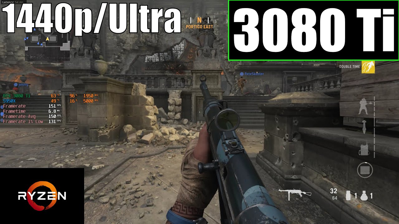 CoD: Vanguard Ultra Settings RTX 3080 Ti (12 GB DDR6X) Benchmarked
