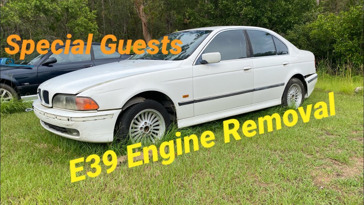E39 528i BMW Frontclip and Engine Removal